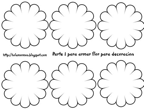 Cartulina Moldes De Flores Para Imprimir Y Recortar Card Stock Patterns