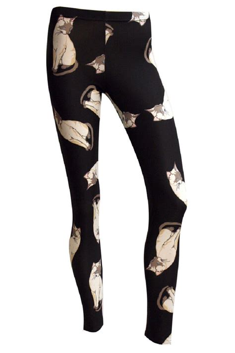 Pin By Denise Reed On Cat Leggings Printed Leggings Cat Leggings