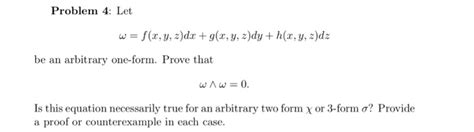 Solved Problem 4 Let W F X Y Z Dz G X Y Z Dy H Z