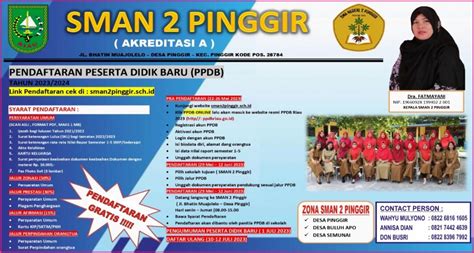 PPDB ONLINE SMAN 2 PINGGIR SMA Negeri 2 Pinggir