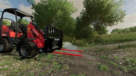 Blue Diamond Bale Forks V11 Fs25 Fs22 Mod