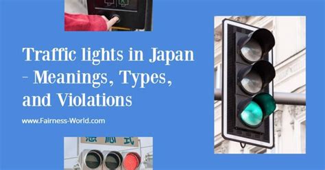 Traffic Lights in Japan - Meanings, Types, and Violations | FAIR Inc