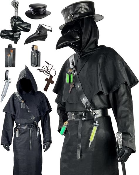 Plague Doctor Costume Set Renaissance Medieval Chile Ubuy