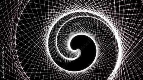 white glowing abstract triangle motion tunnel animation   video