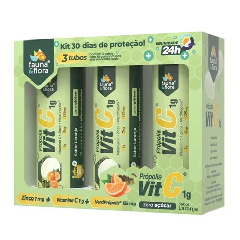 PROPOLIS VIT C Vitamina C 1g Zinco 7mg Verdprópolis 125mg