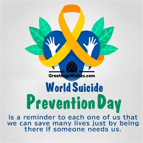 World Suicide Prevention Day Messages (10 September) - Greetings Wishes