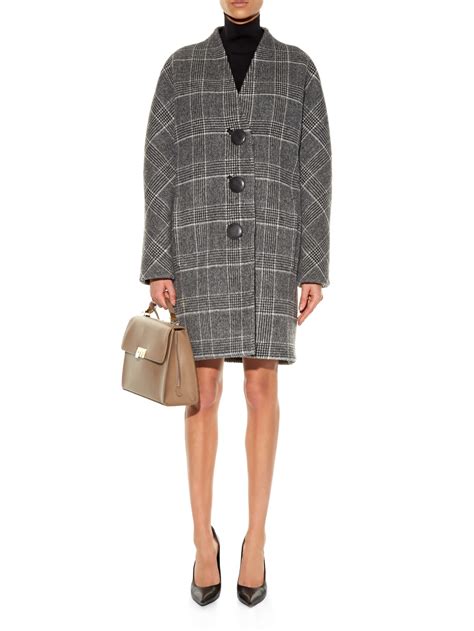 Balenciaga Wool And Alpaca Blend Cocoon Coat In Black Lyst