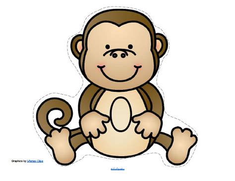 Ten little monkeys coloring pages