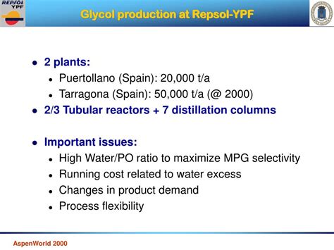 PPT - SYNTHESIS OF PROPYLENE GLYCOL BY REACTIVE DISTILLATION PowerPoint ...