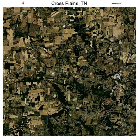 Aerial Photography Map Of Cross Plains Tn Tennessee