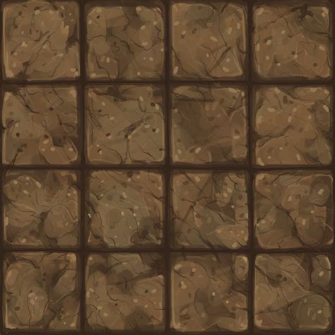 Artstation 【texture】 Hand Painted Low Poly Floor04