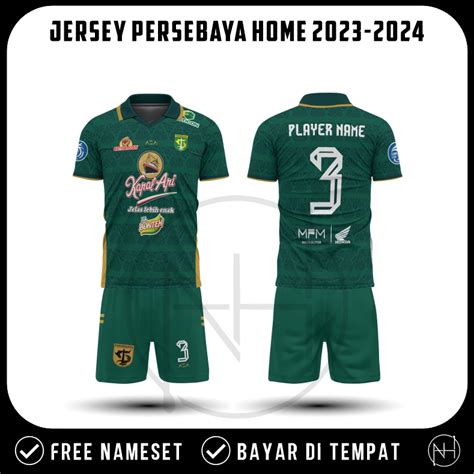 Jual Jersey Persebaya Home Premium Terbaru Gratis Nama Dan