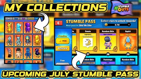 My Collections Upcoming July Stumble Pass 0 51 Update Stumble Guys