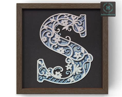 3d A Z Alphabet Letters Full Alphabet 3d Shadow Box File Svg Cardstock Files Cricut Files