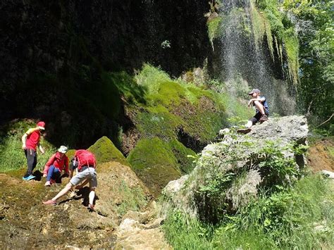 Rando familiale aux Cascades de Creissels l été Creissels Viaduc de