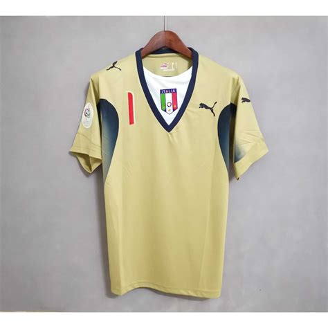 2006 Italia Portero BUFFON Camiseta Personalizada De Alta Calidad Para