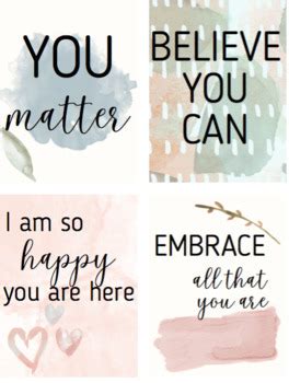 Boho Watercolor Motivational Posters Classroom Decor Prints Tpt