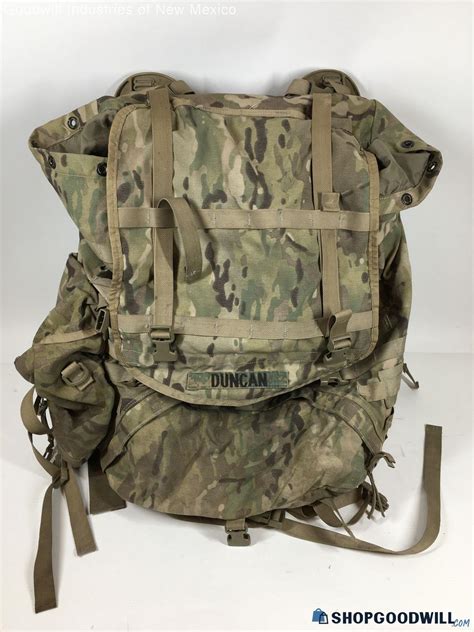 Genuine Military Issued Large Camouflaged Rucksack Backpack