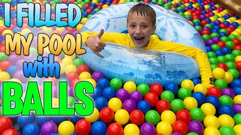 My Swimming Pool Is A Giant Ball Pit Youtube