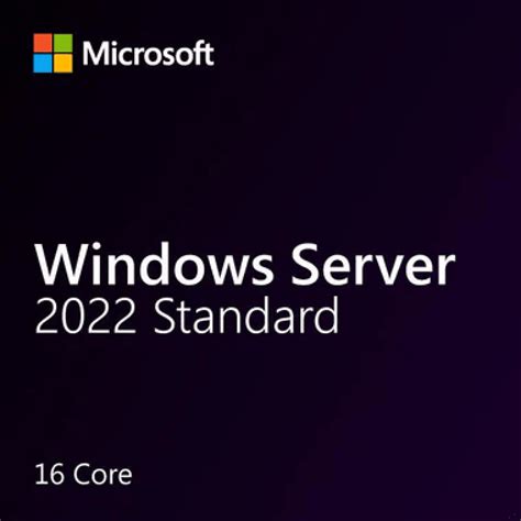 Windows Server 2022 Standard 16 Core License Pack Pi Software