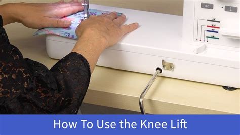 How To Use The Knee Lift On The Baby Lock Accomplish Youtube