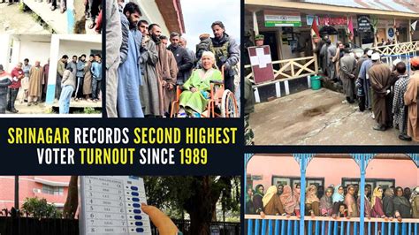 Srinagar Lok Sabha Seat Records Second Highest Voter Turnout