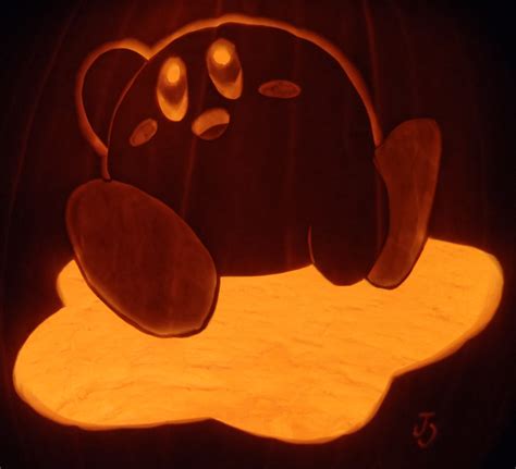 Warp Star Kirby Halloween Pumpkin Carving Stencils Cute Pumpkin