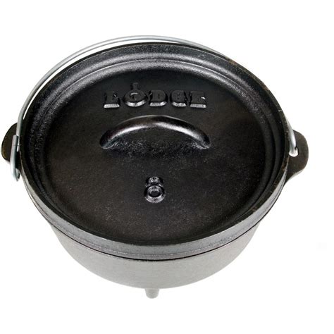 Lodge 2 Quart Seasoned Cast Iron Camping Dutch Oven L8co3 Ebay