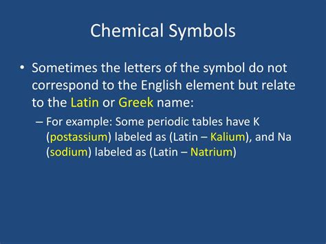 Ppt Chemical Symbols And Formulas Powerpoint Presentation Free Download Id 1998290