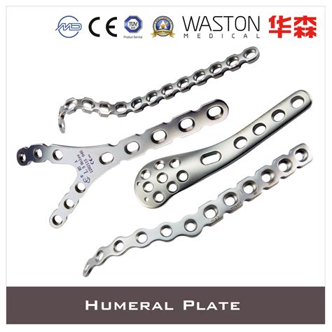 Humeral Plate Made Of Titanium Or Stainless Steel Ti Ss Surgical