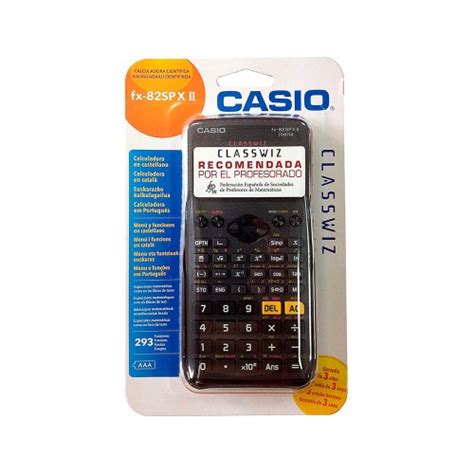 CALCULADORA CIENTÍFICA CASIO FX 82 SPX