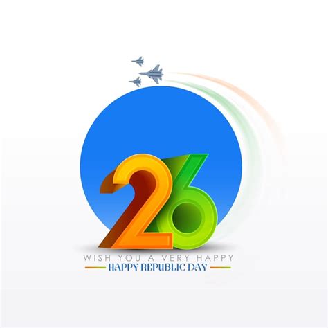 Premium Vector | Happy republic day celebrations with 26th january