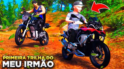 Gta V Vida Real Primeira Trilha De Moto Do Meu Irm Ozinho Ele Fez