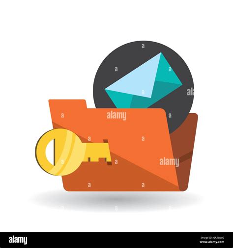 Data Security Design Protect Icon Data Center Illustration Stock