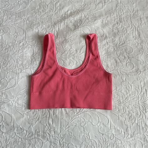 Aerie Hot Pink Sports Bra Slight Pilling And Some Depop