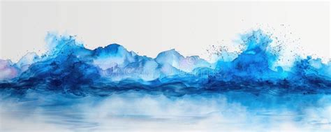 Abstract Background with Blue Watercolor Paints Stock Image - Image of ...