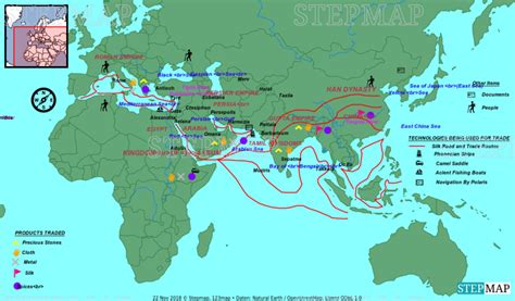 Stepmap Indian Ocean Trade Routes And Silk Road Trade Routes