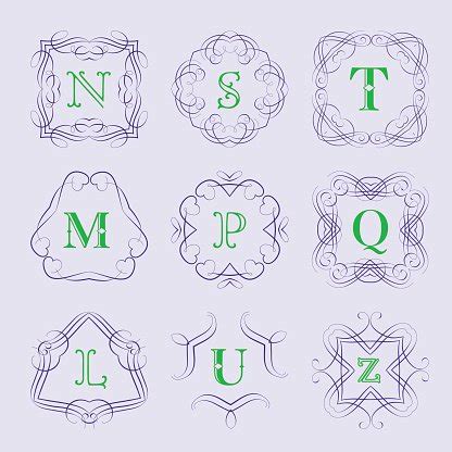 Monogram Logo Template Stock Clipart | Royalty-Free | FreeImages