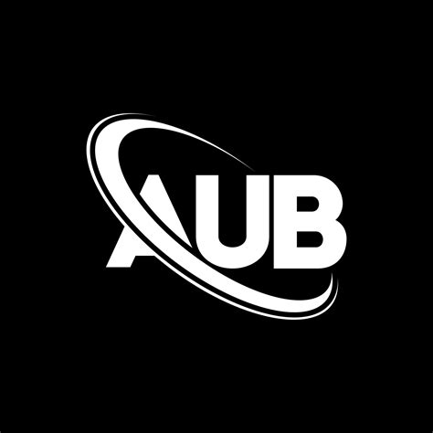 Logotipo De Aub Letra Aub Diseño Del Logotipo De La Letra Aub