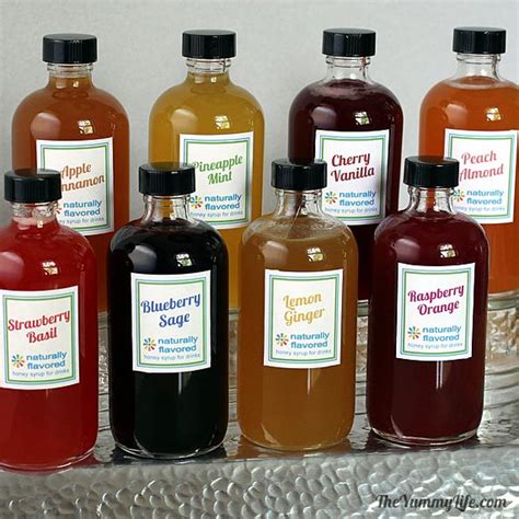 Natural Fruit And Herb Honey Syrups