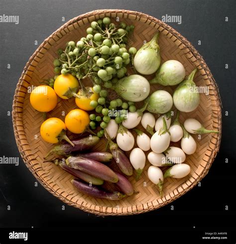 Aubergine varieties black background Stock Photo - Alamy