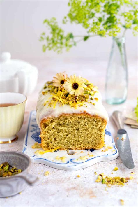 Lemon Courgette Cake With Cream Cheese Glaze - Supergolden Bakes