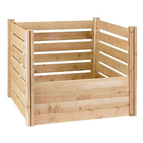 Outdoor 174 Gallon Wooden Compost Bin Made From Eco Friendly Cedar Wood