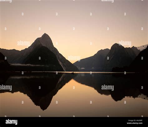 Milford Sound Mitre Peak Fjordland National Park South Island New