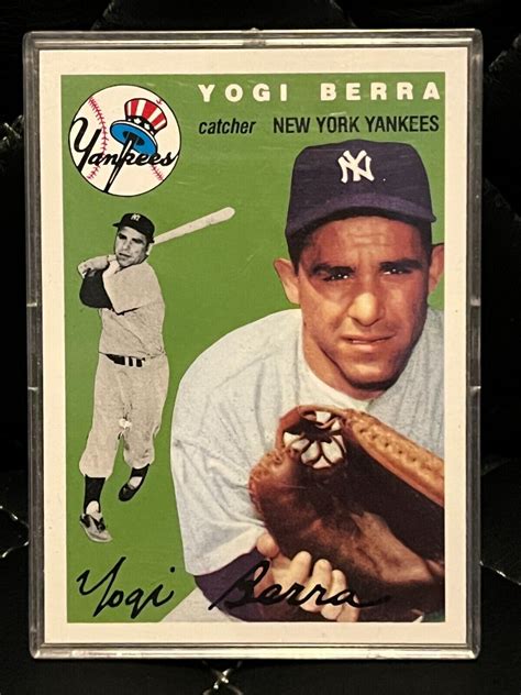 1954 Topps Archives 50 New York Yankees Yogi Berra Baseball Card Ebay