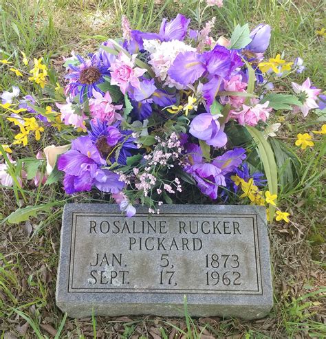 Rosaline Rucker Pickard Find A Grave Memorial