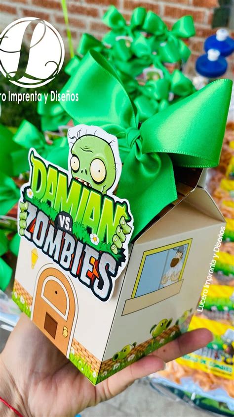 Candy Boxes Cajitas De Dulces Plantas Vs Zombies En Lucero Imprenta Y