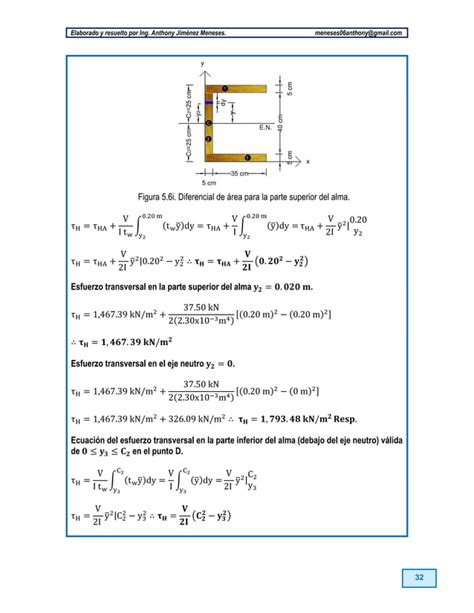 Esfuerzo Cortante Transversal En Vigas Ejercicios Resueltos Pdf