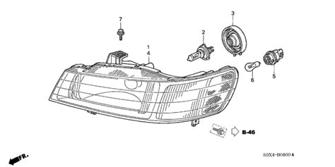 Headlight Honda Odyssey Door Ex Ka At