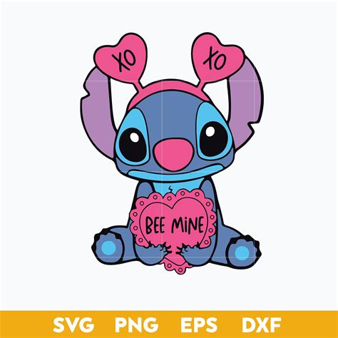 Stitch Be Mine Valentine Svg Stitch Valentine Svg Disney V Inspire